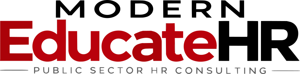 Modern EducateHR rectangular logo with public sector HR consulting tagline